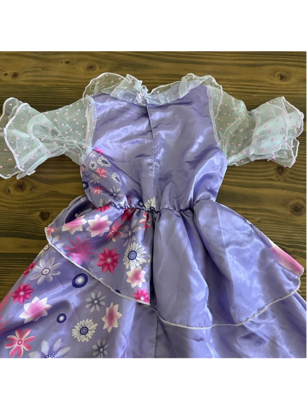 Encanto Inspired Isabela Costume Dress Girls XS Purple Floral Princess